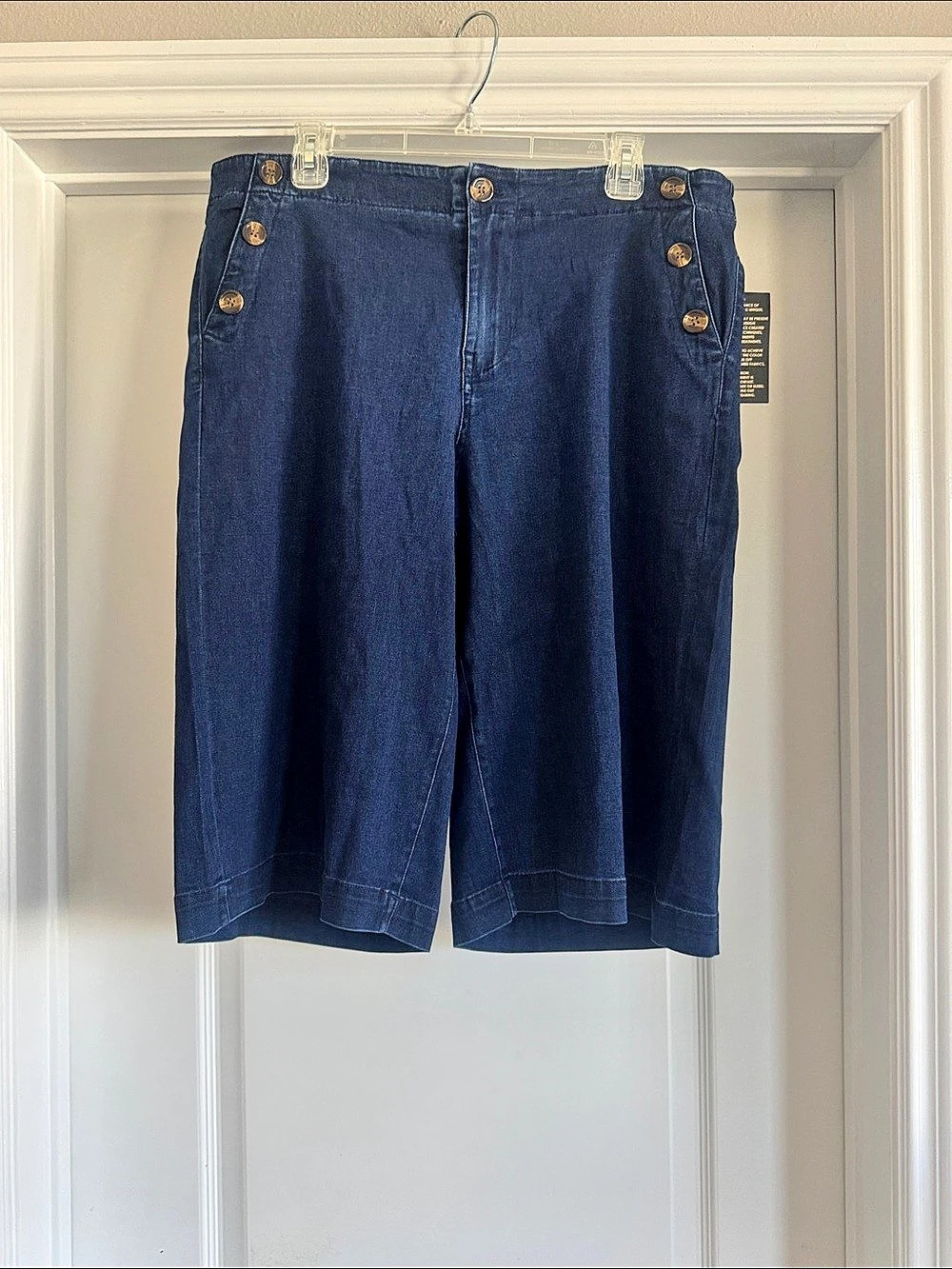 Denim Sailor Shorts Blue NWT